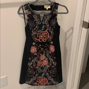 Embroidered Anthropologie LBD